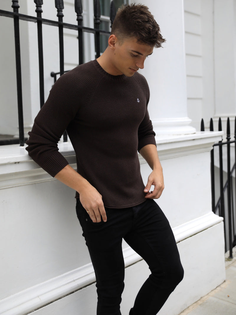 Oxley Knit Jumper - Chocolate