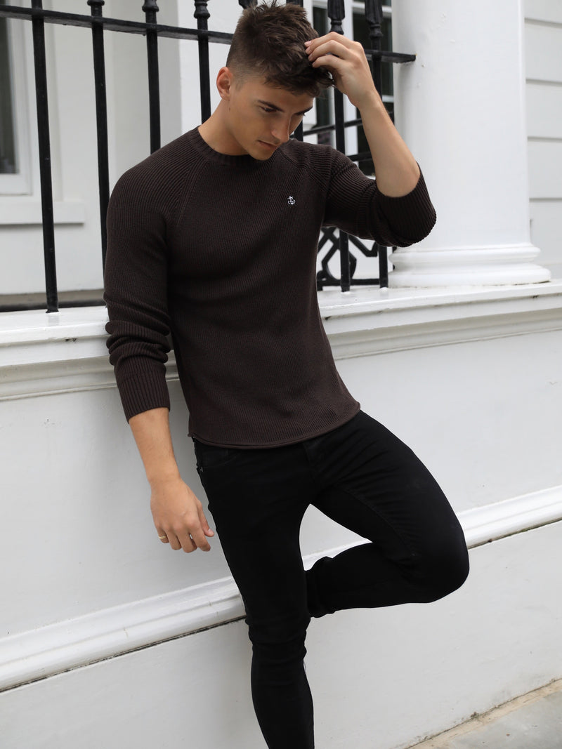 Oxley Knit Jumper - Chocolate