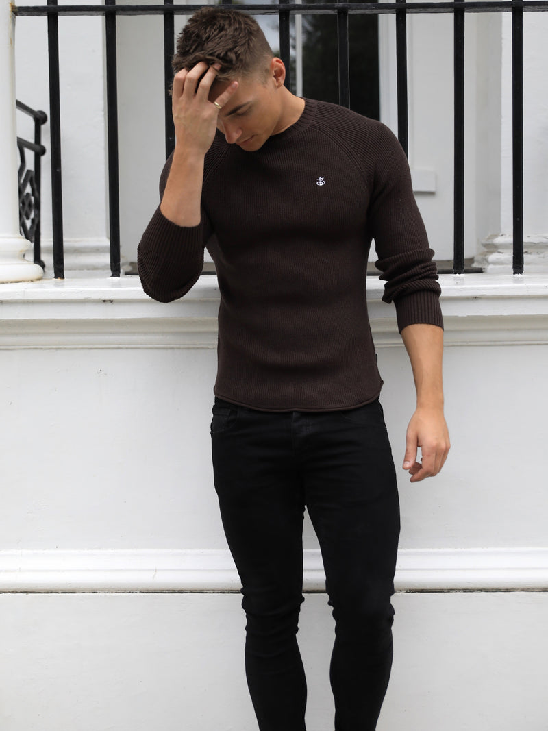 Oxley Knit Jumper - Chocolate