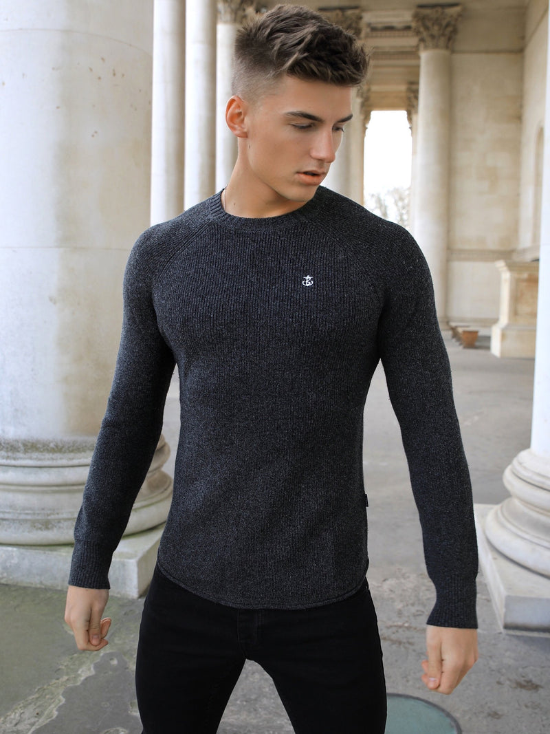 Olton Knit Jumper - Dark Grey