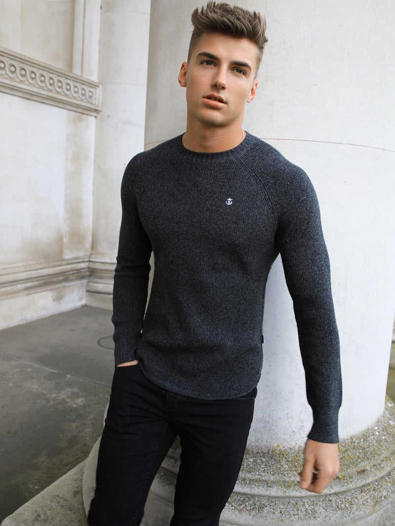 Olton Knit Jumper - Dark Grey