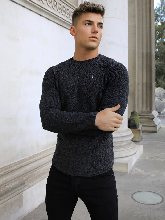 Olton Knit Jumper - Dark Grey