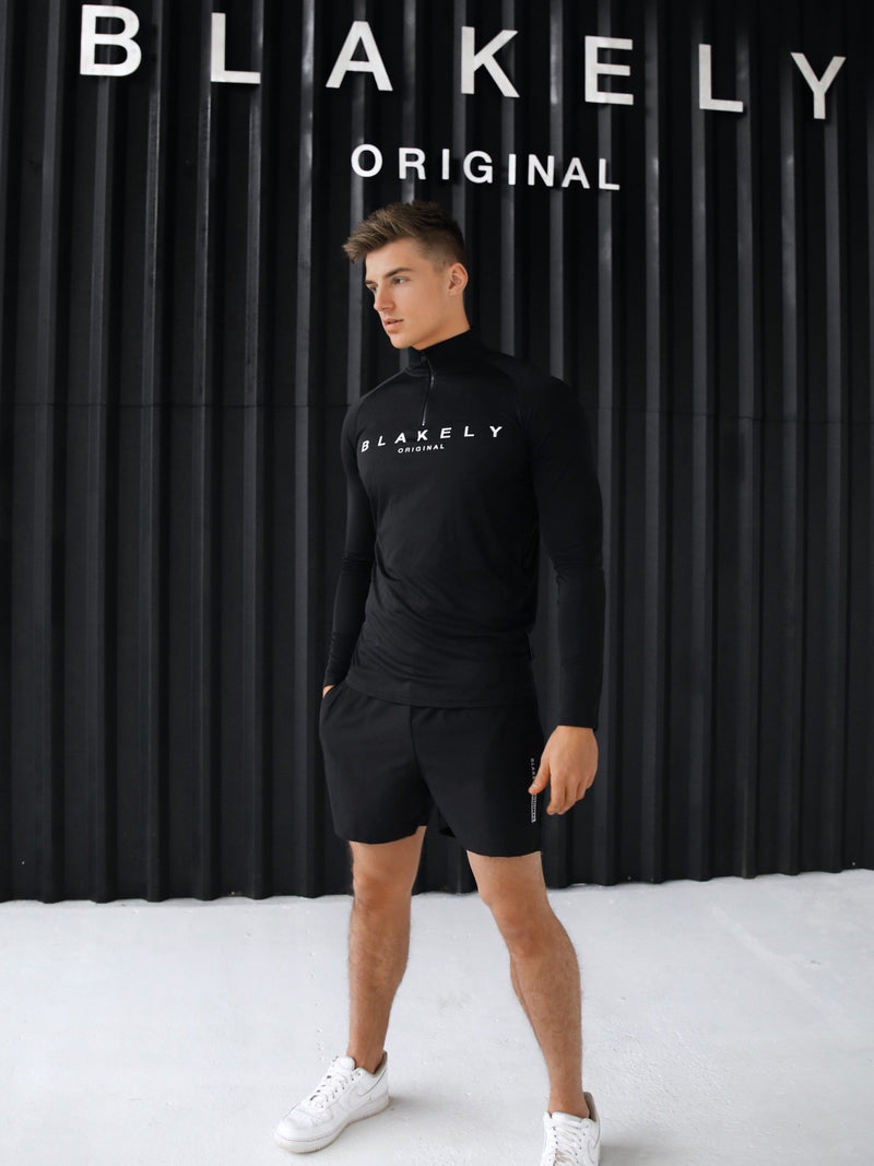 Compound 1/4 Zip - Black