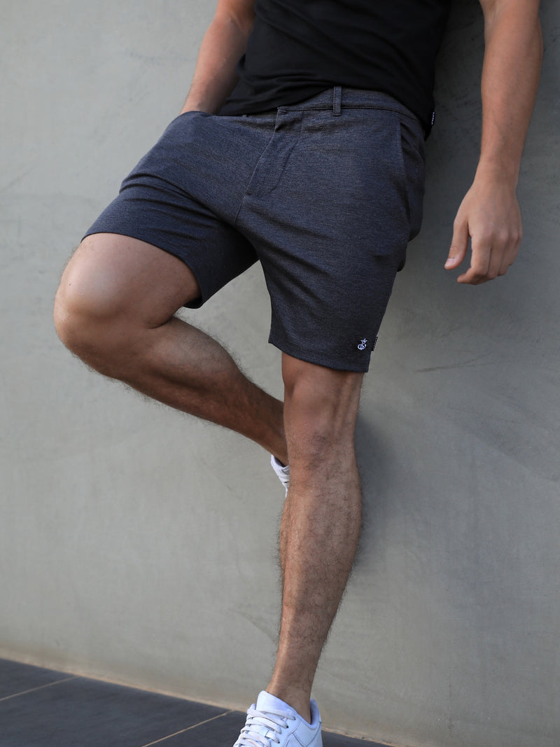 Sorrento Stretch Fit Shorts - Charcoal