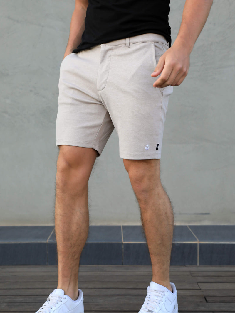 Sorrento Stretch Fit Shorts - Tan