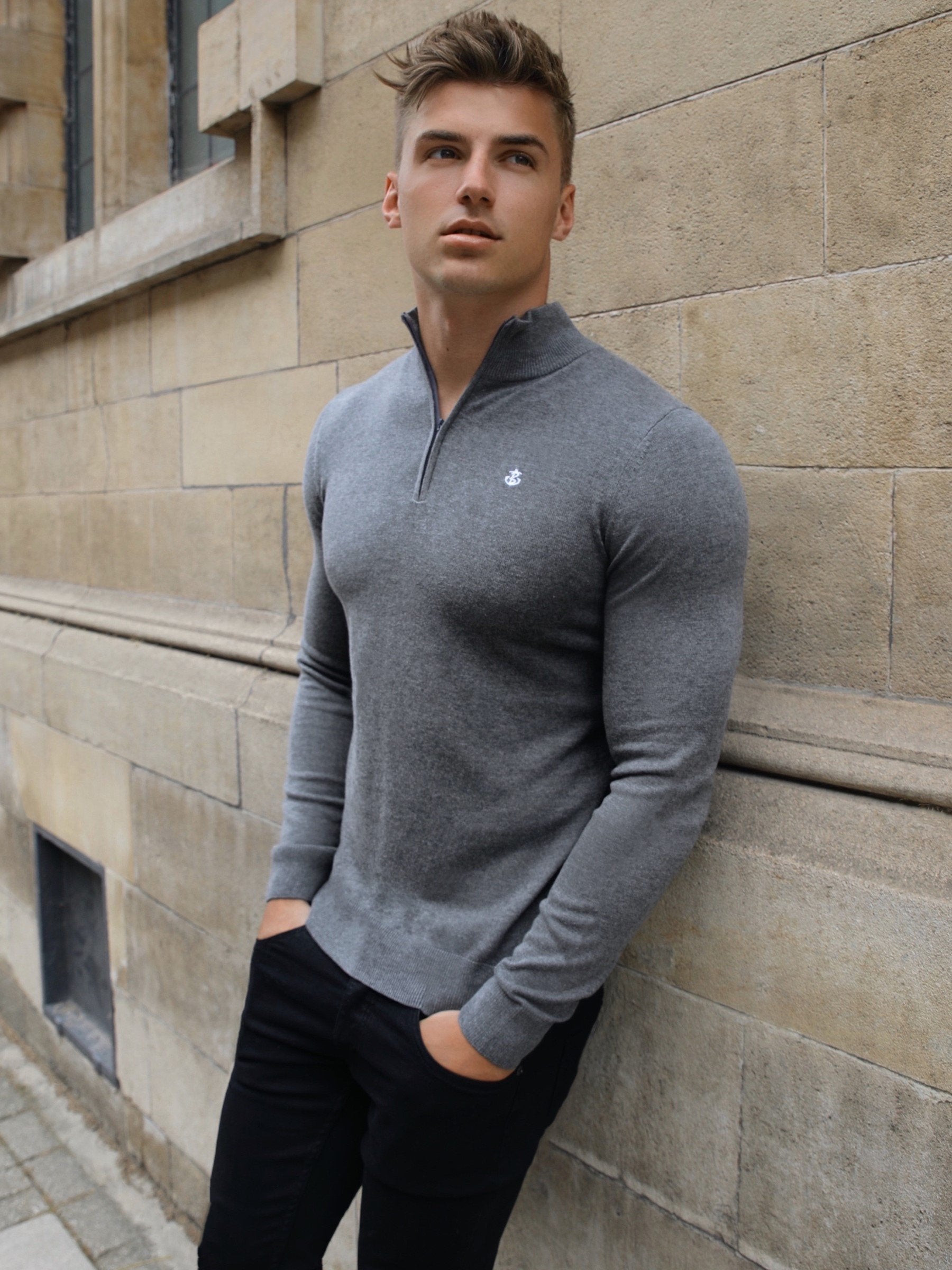 Buy Blakely Oxbridge Charcoal Jumper | Free standard delivery over 99 ...