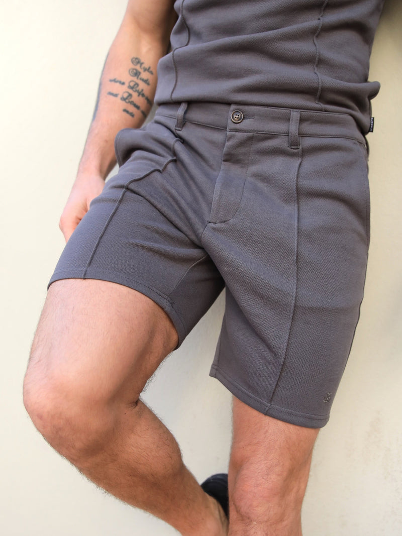 Amezri Seamline Shorts - Brown