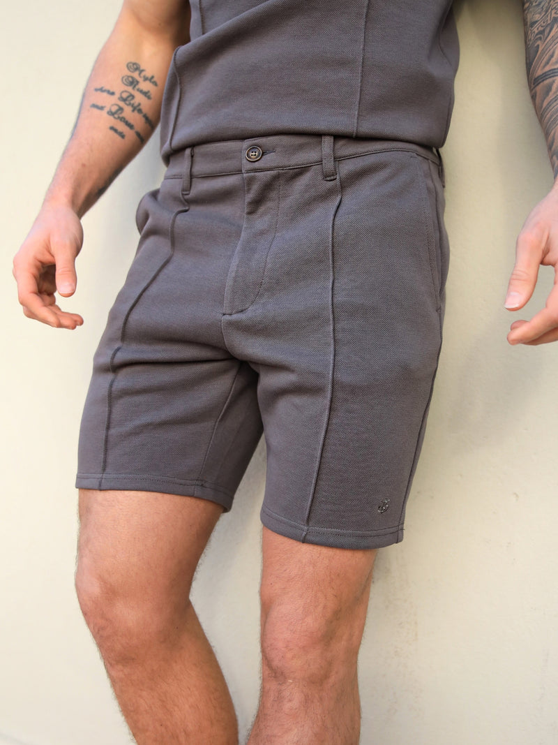 Amezri Seamline Shorts - Brown