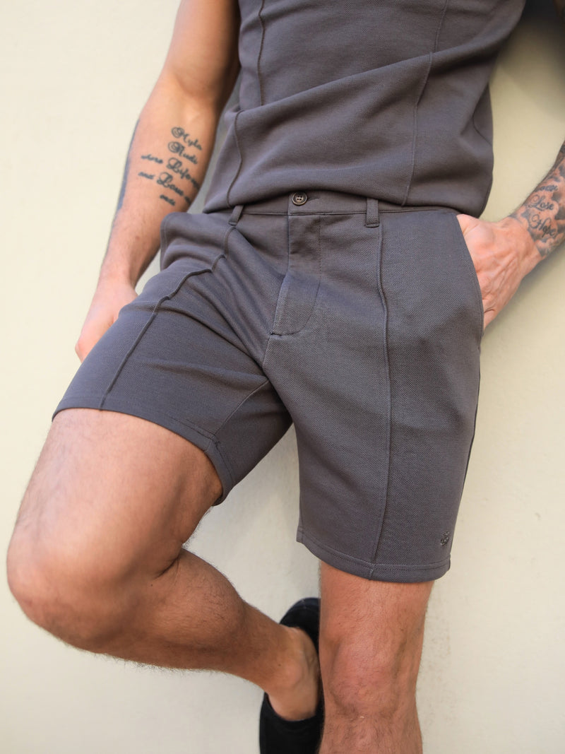 Amezri Seamline Shorts - Brown