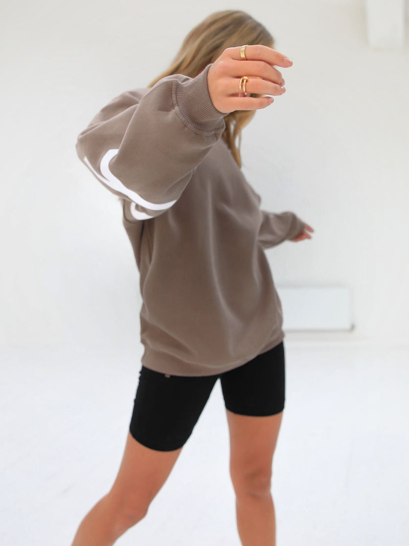 Isabel Oversized Jumper - Brown