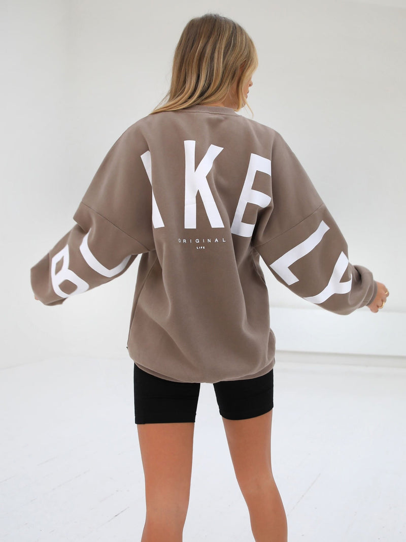 Isabel Oversized Jumper - Brown