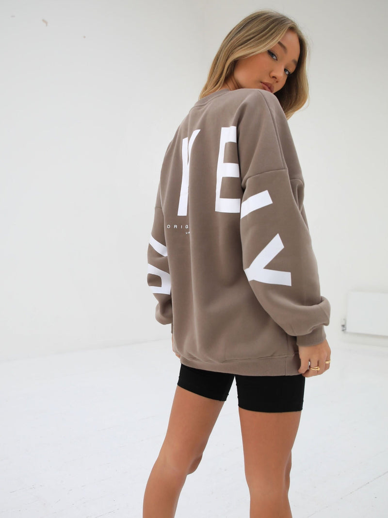 Isabel Oversized Jumper - Brown