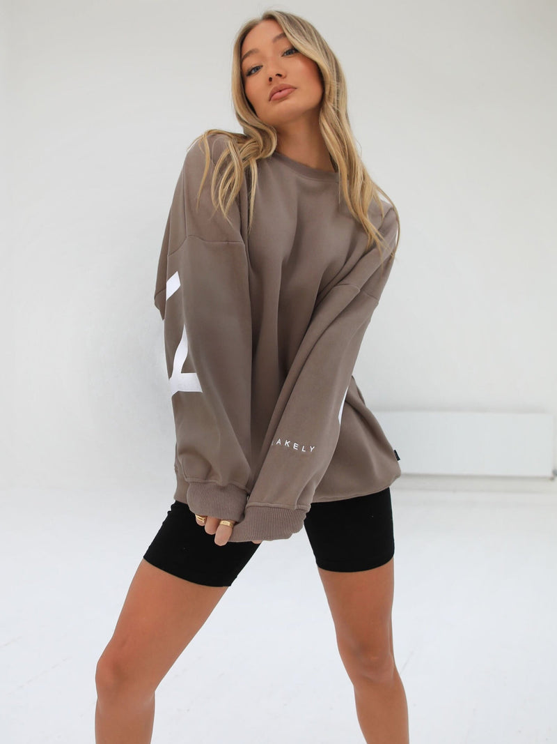 Isabel Oversized Jumper - Brown