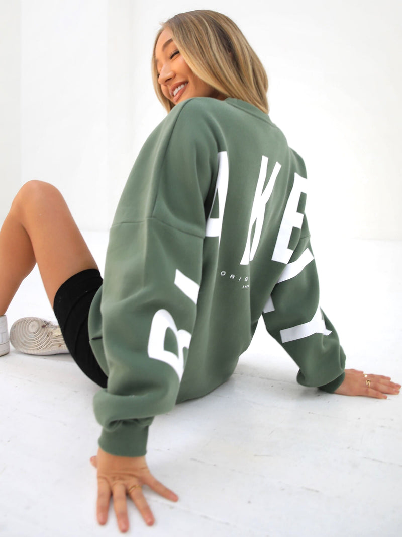 Isabel Oversized Jumper - Green