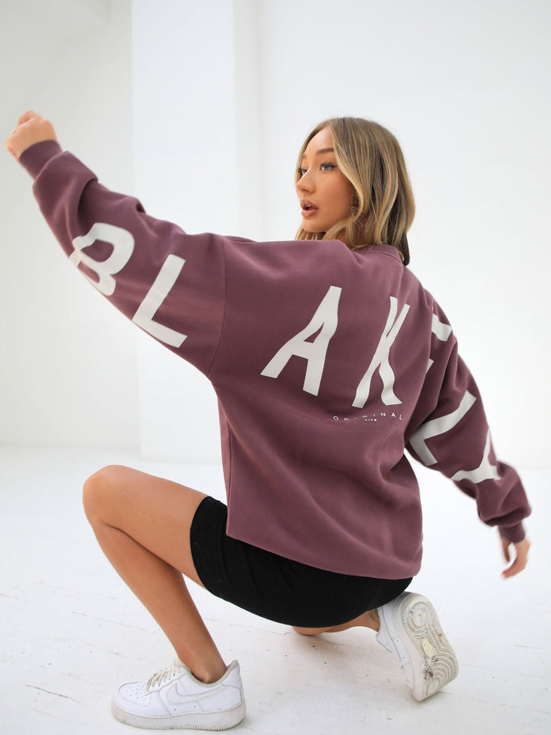 Life & Style Isabel Oversized Jumper - Burgundy