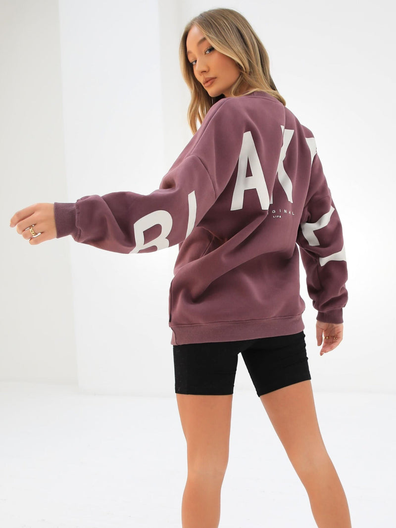 Life & Style Isabel Oversized Jumper - Burgundy