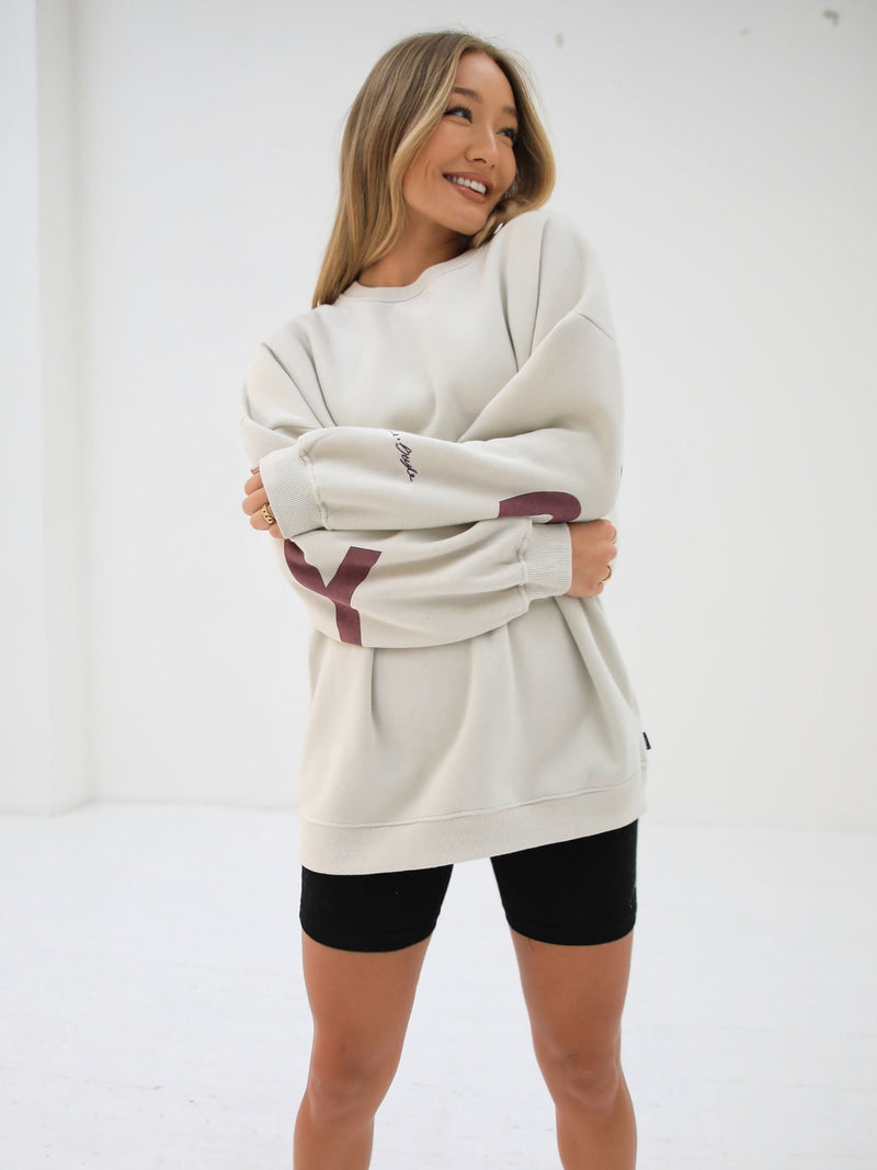 Life & Style Isabel Oversized Jumper - Chalk