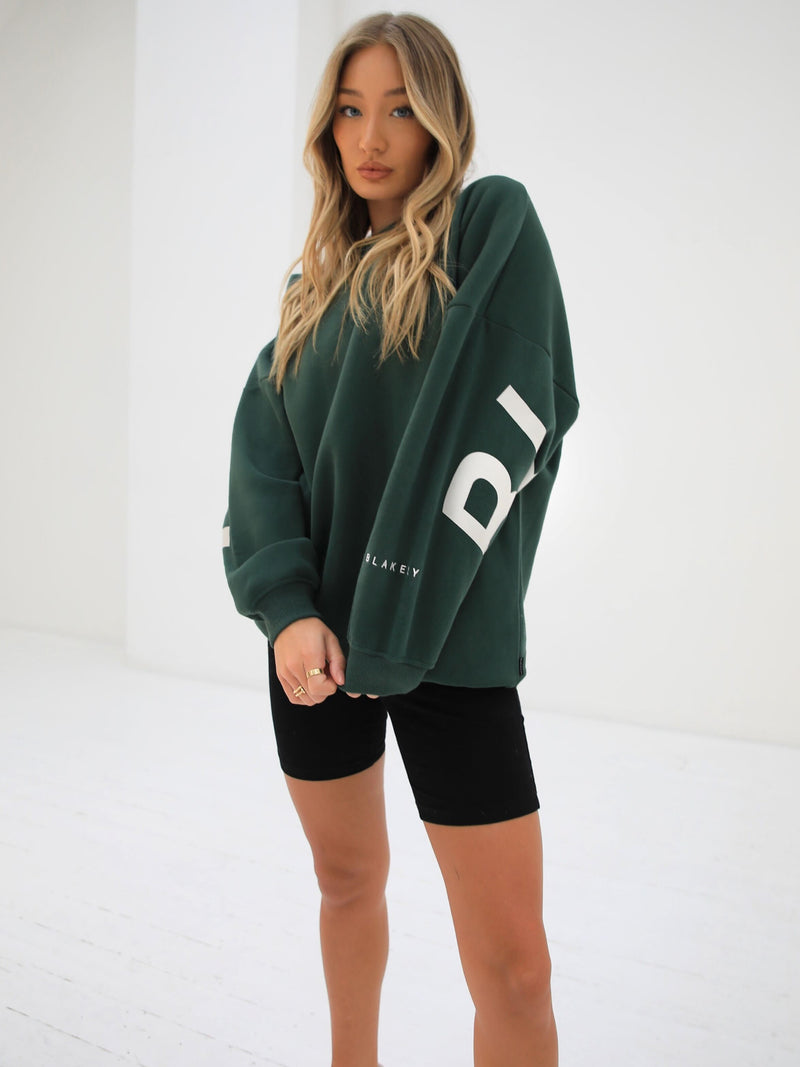 Isabel Oversized Jumper - Dark Green