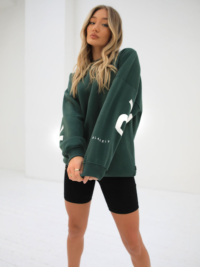 Isabel Oversized Jumper - Dark Green