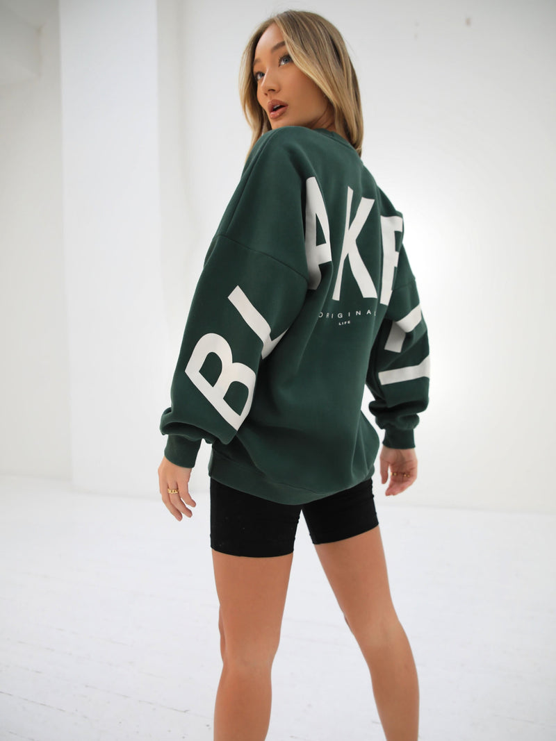 Isabel Oversized Jumper - Dark Green