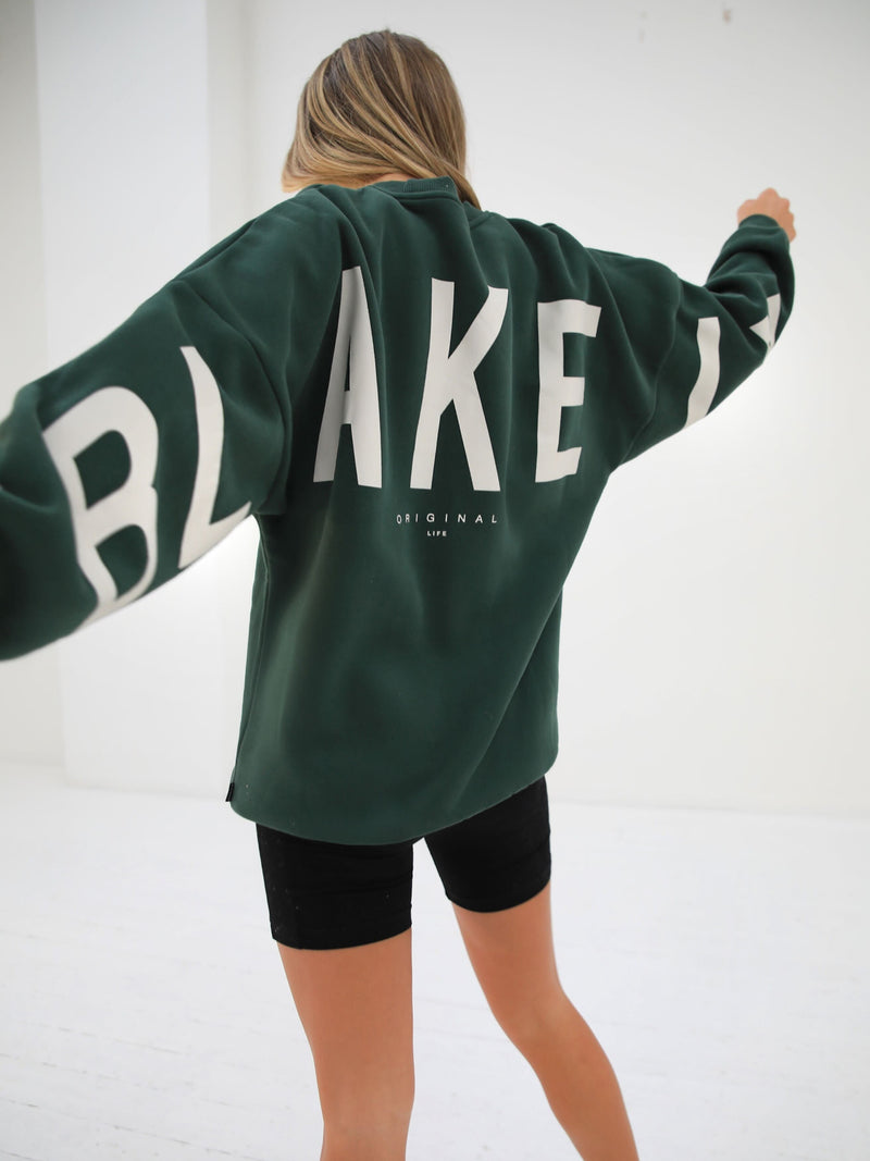 Isabel Oversized Jumper - Dark Green