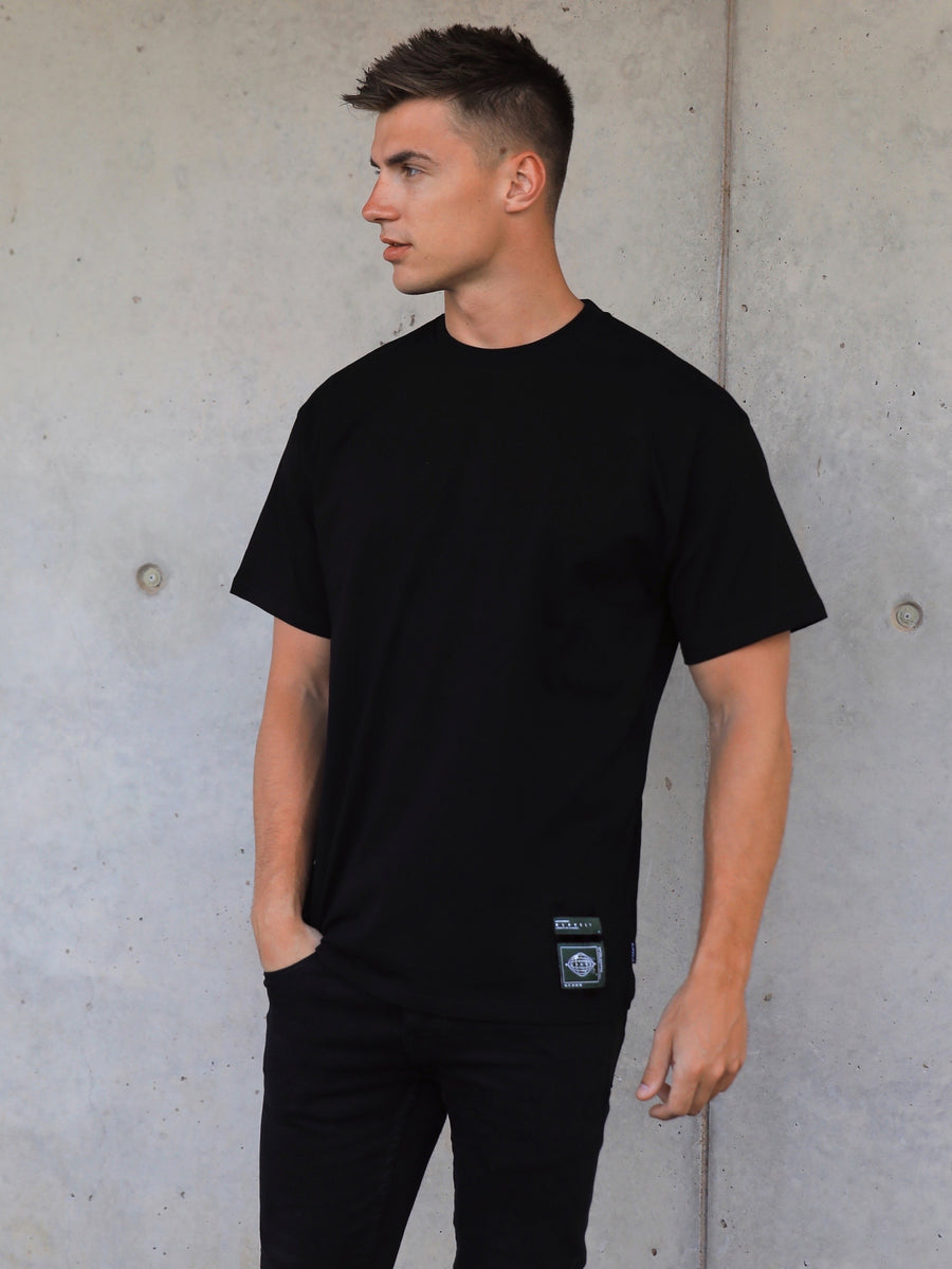 Buy Blakely Allied Oversized Black T-Shirt | Free standard delivery ...