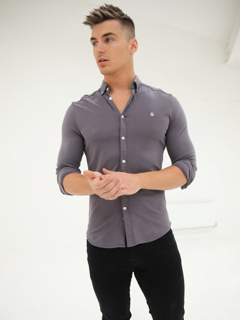 Byron Brushed Soft Shirt - Dusty Purple