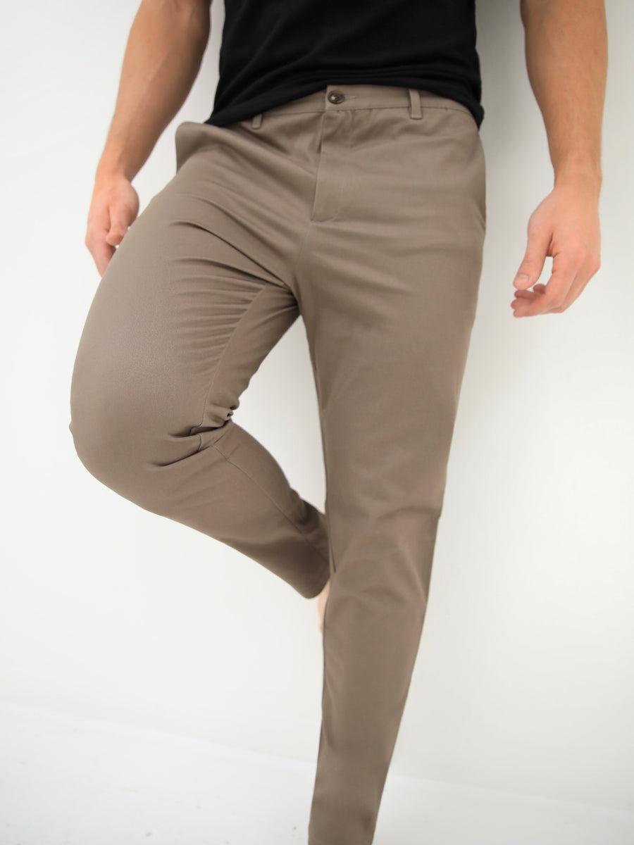 Lightweight Stretch Chinos Slim Fit - Khaki