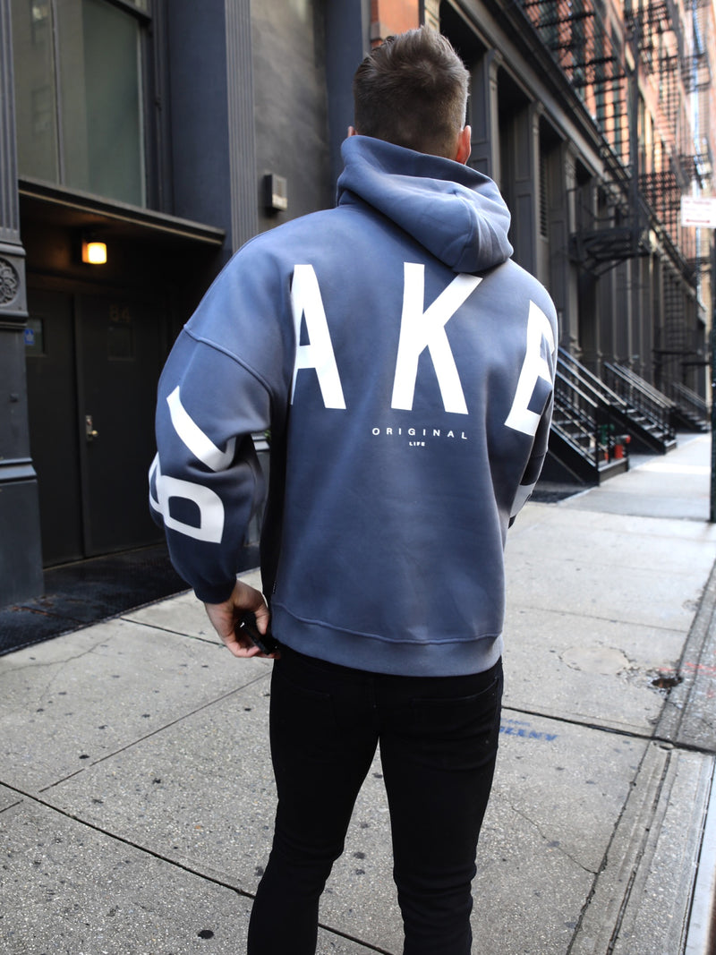 Idris Oversized Hoodie - Blue