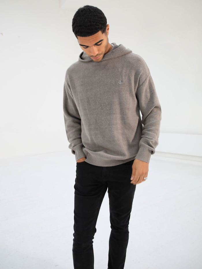 Huxley Knitted Hoodie - Sand