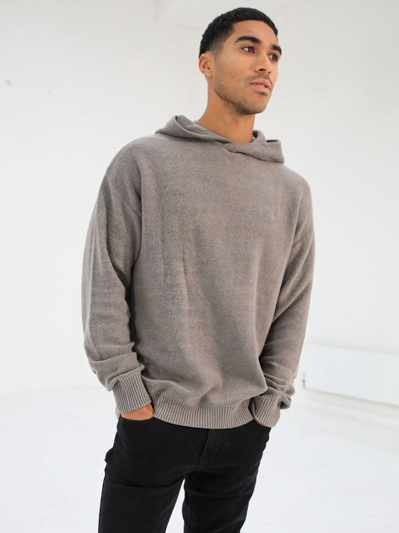 Huxley Knitted Hoodie - Sand