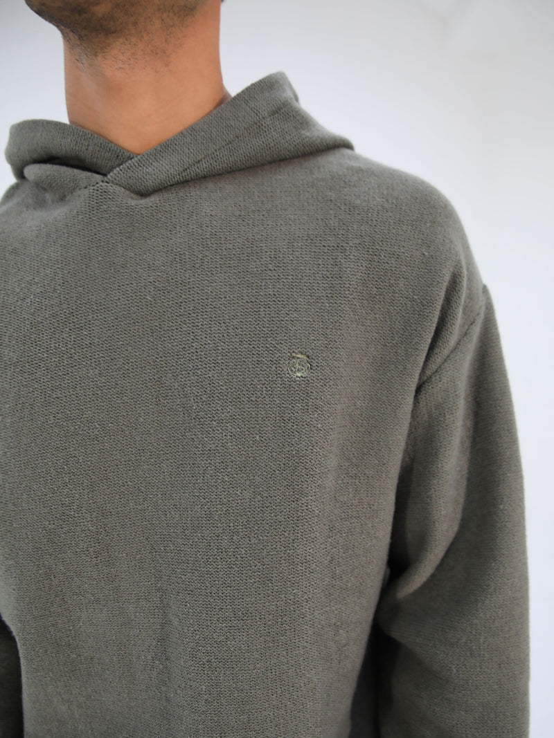 Huxley Knitted Hoodie - Light Khaki