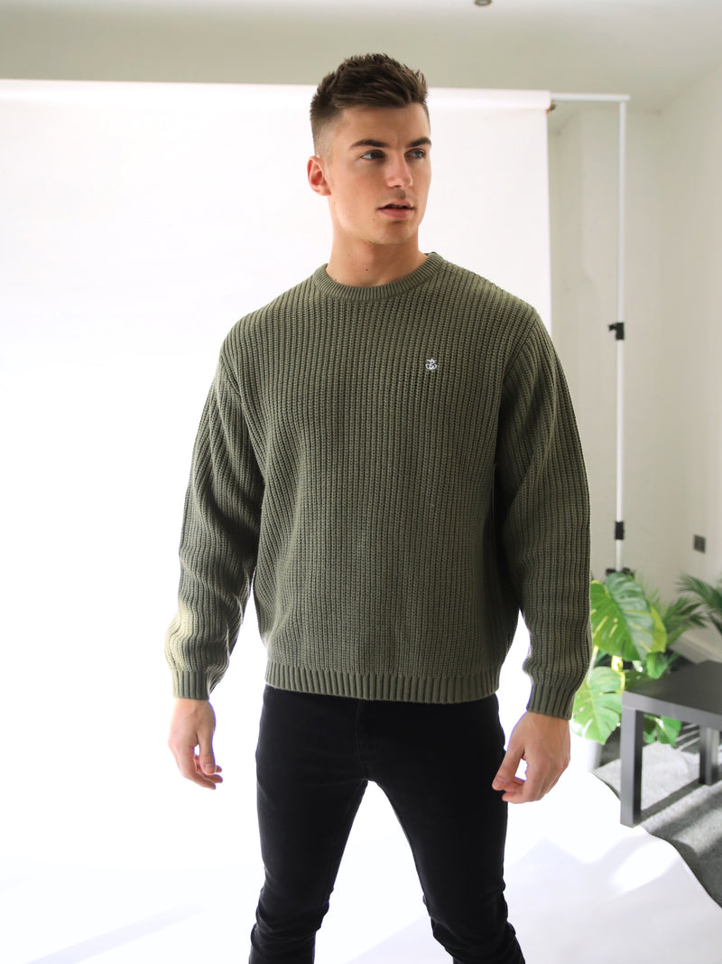 Stanton Knit Jumper - Green