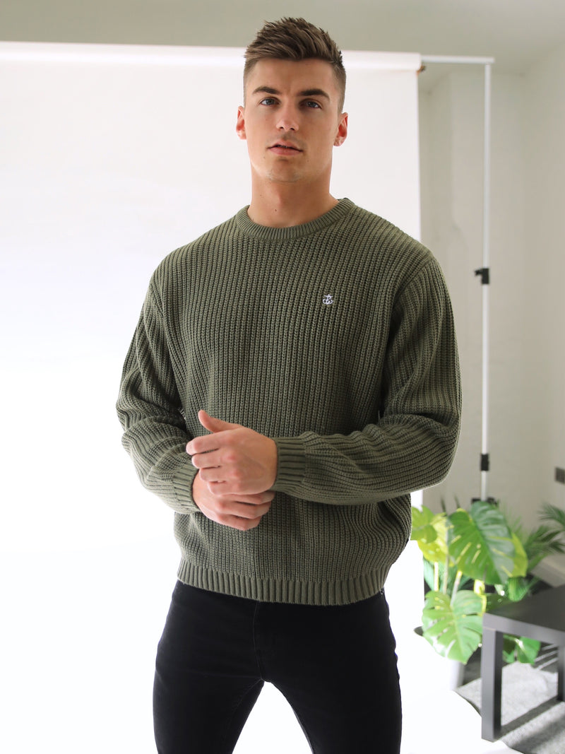 Stanton Knit Jumper - Green