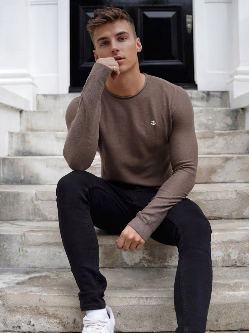 Mason Knit Jumper - Brown