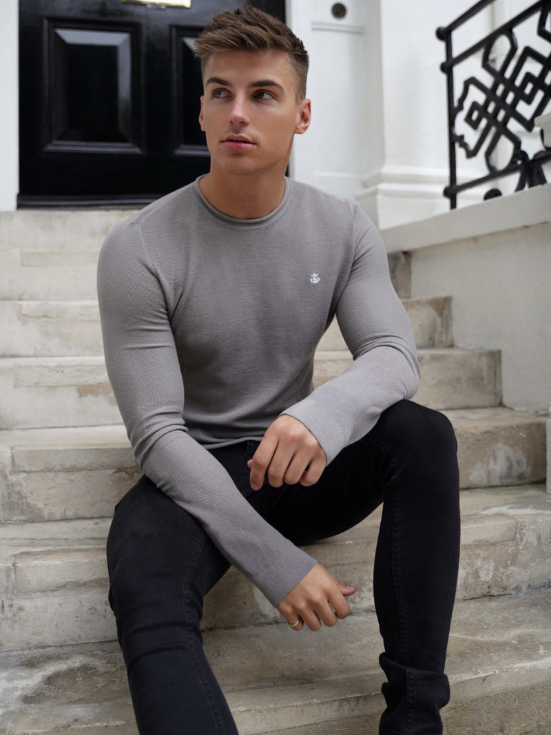 Mason Knit Jumper - Grey