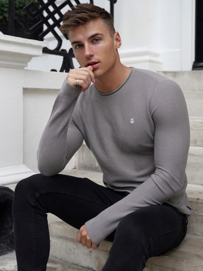 Mason Knit Jumper - Grey