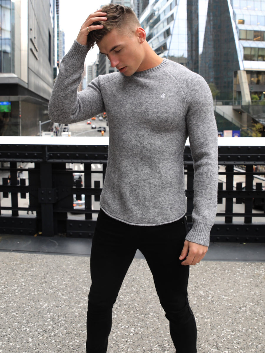 Buy Blakely Yardley Grey Knit Jumper | Free standard delivery over 99 ...