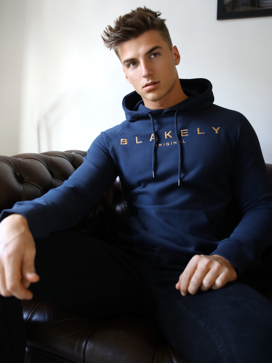 Buy Vatolla Mens Navy Hoodie – Blakely Clothing EU