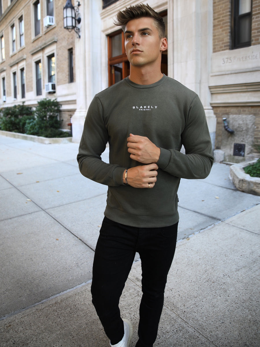 Buy Rorso Mens Khaki Green Jumper – Blakely Clothing EU