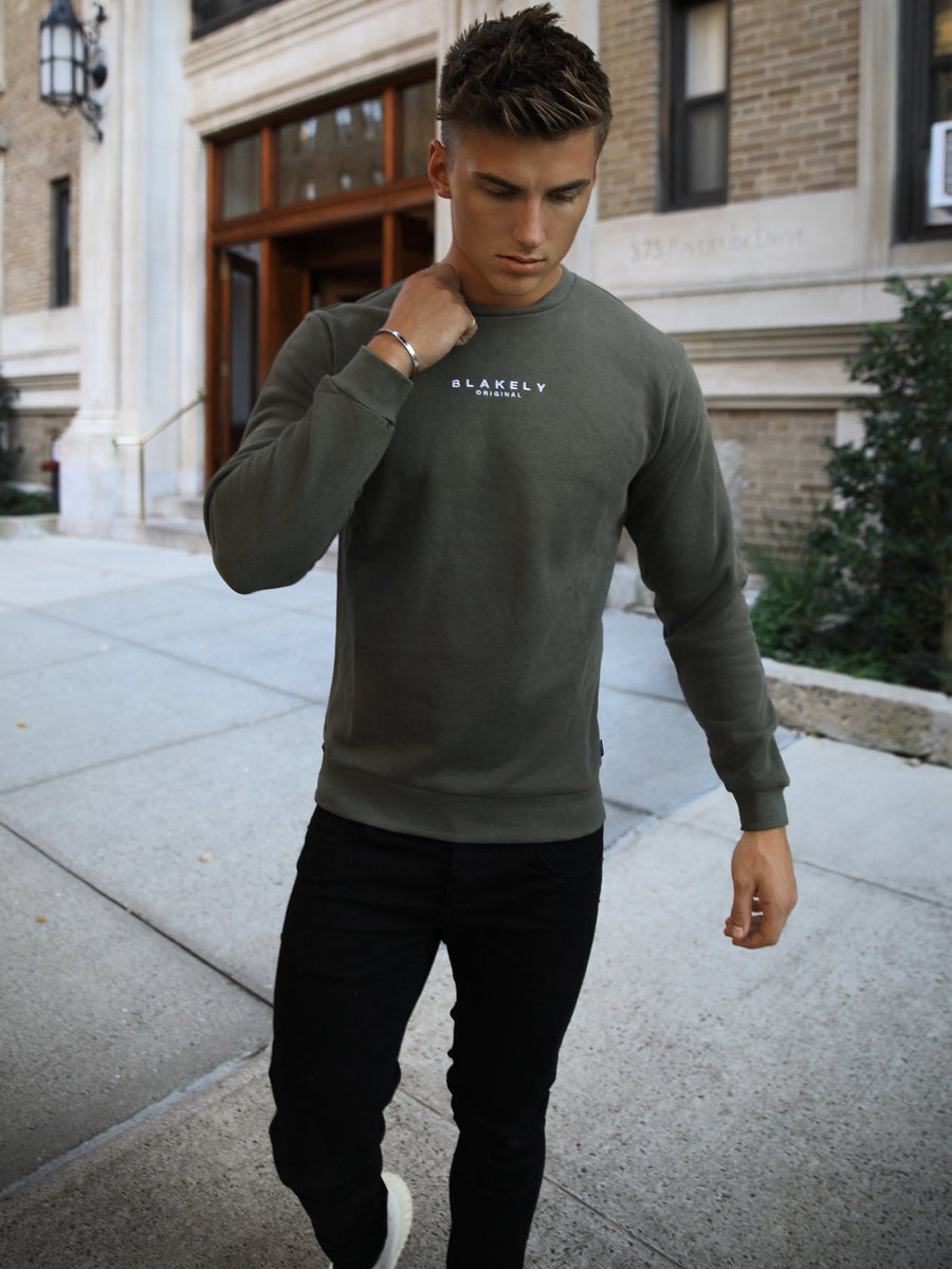 Buy Blakely Rorso Khaki Green Jumper | Free standard delivery over 99 ...
