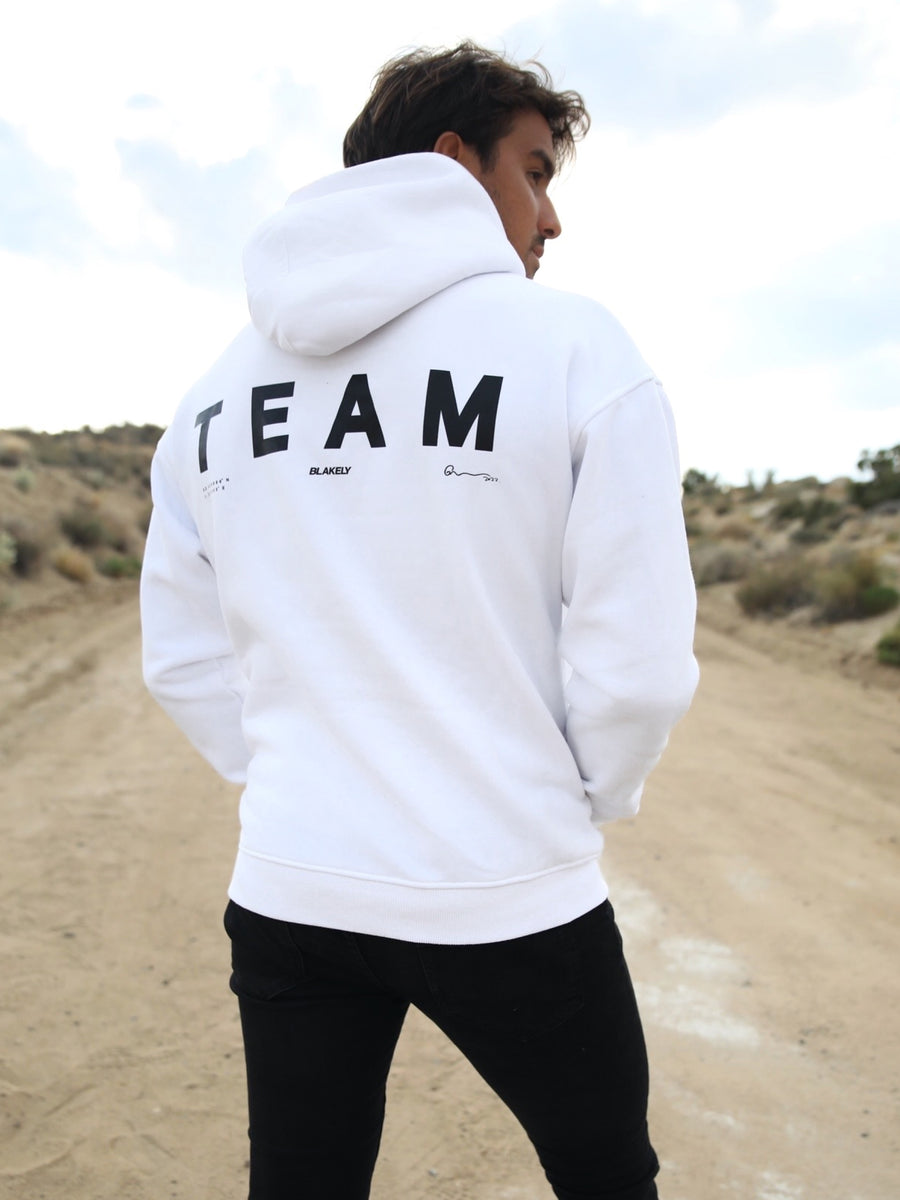 TEAM Oversized Hoodie - White