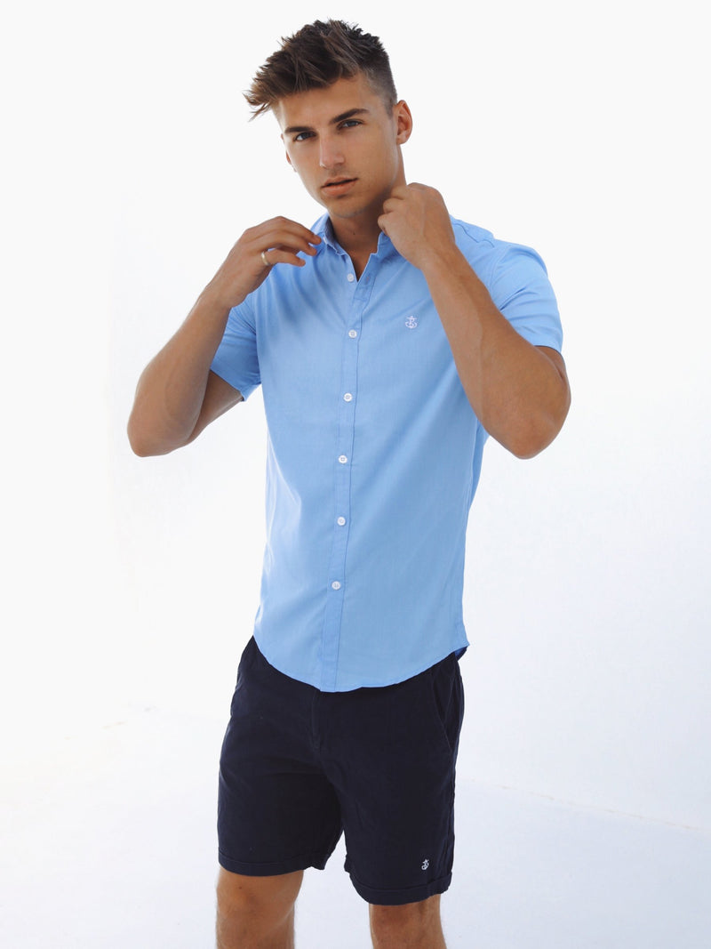 Canberra Short Sleeve Shirt - Blue