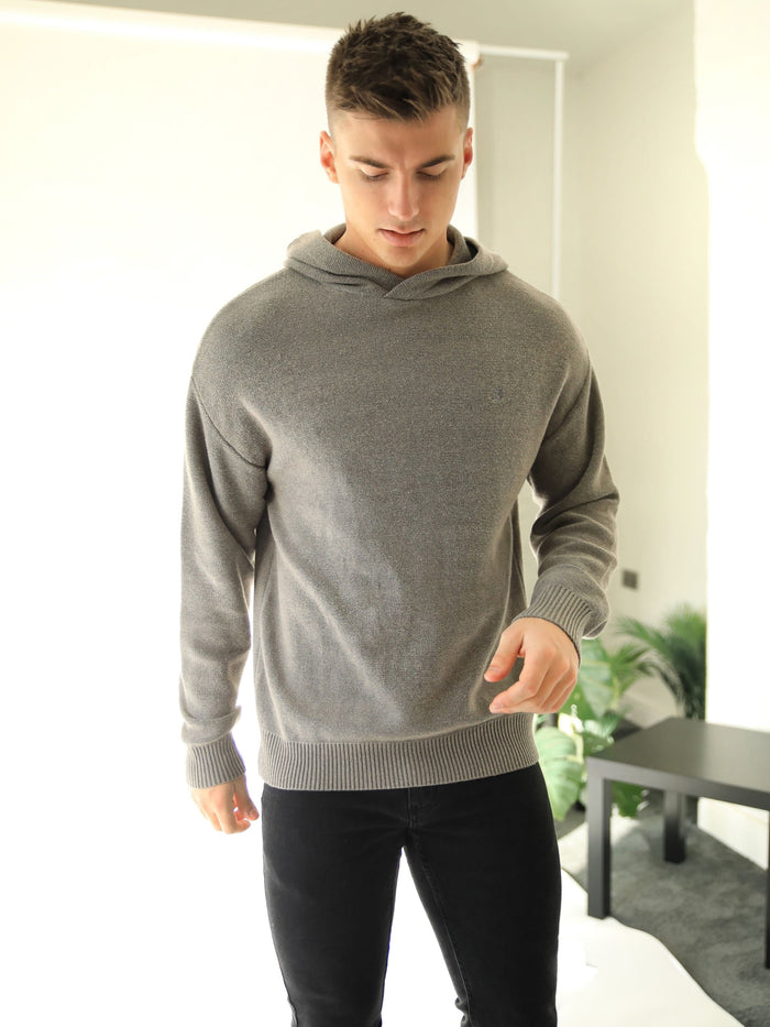 Huxley Knitted Hoodie - Sand