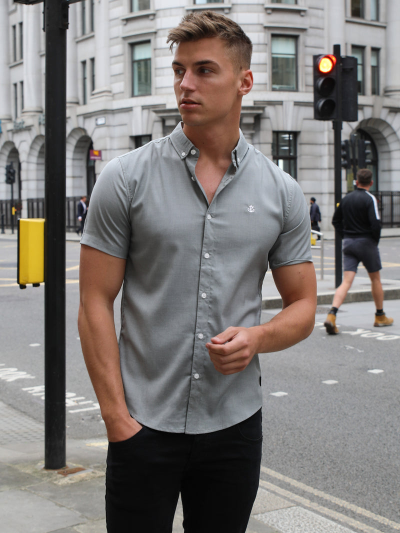 Modica Short Sleeve Shirt - Grey