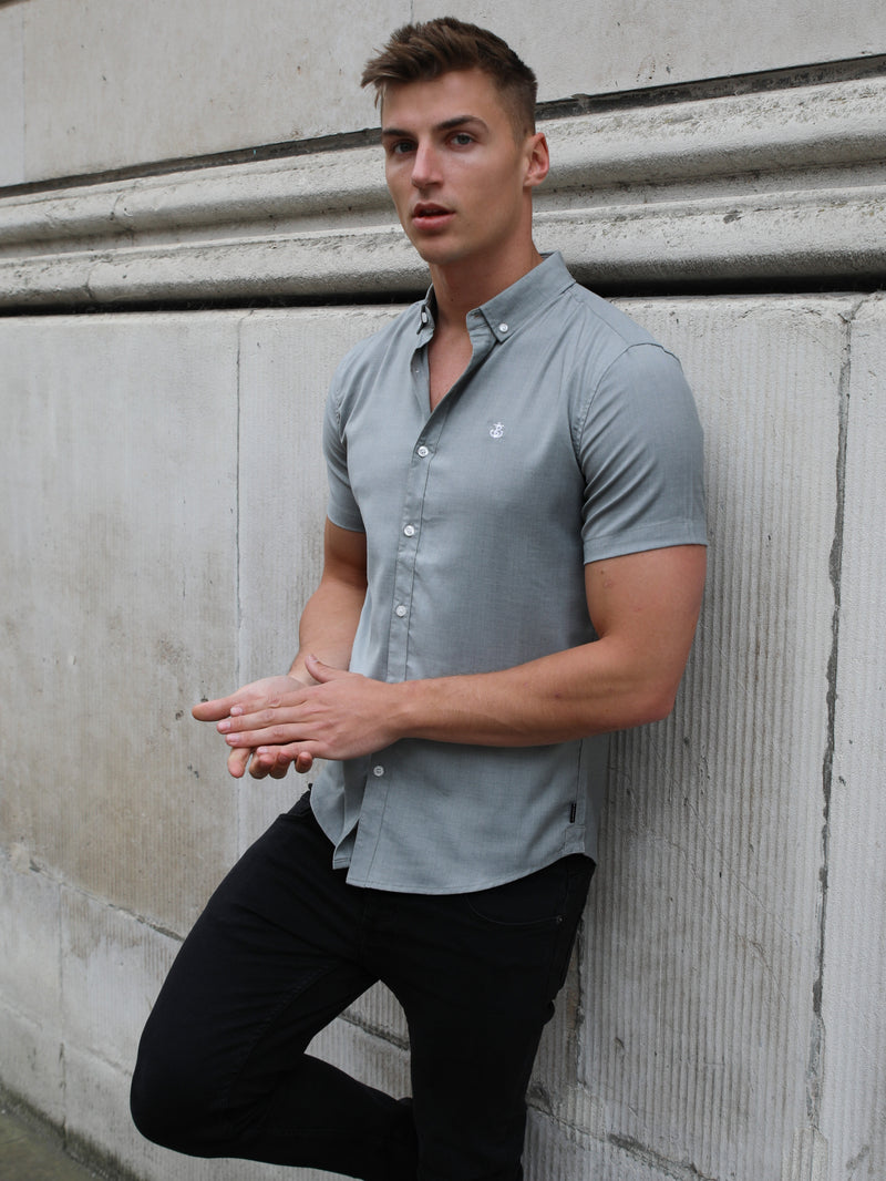 Modica Short Sleeve Shirt - Grey