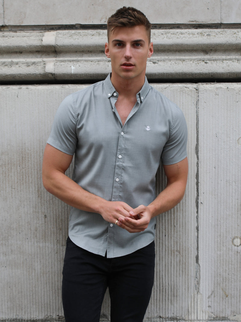 Modica Short Sleeve Shirt - Grey