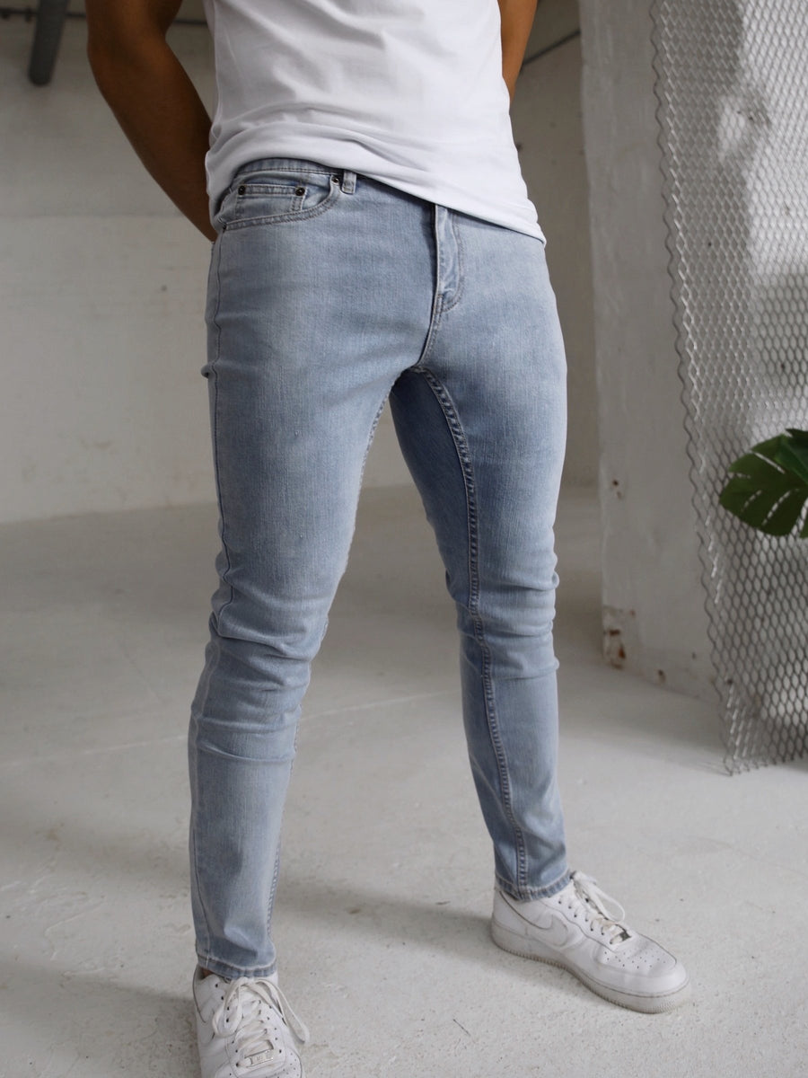 Buy Blakely Vol. 9 Mens Light Blue Slim Jeans | Free standard delivery ...